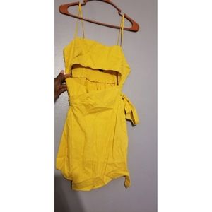 Yellow Linen Dress